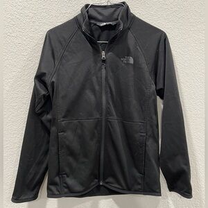 THE NORTH FACE Boys Large 14 /16 Black  Fleece Full Zip Jacket With two pockets